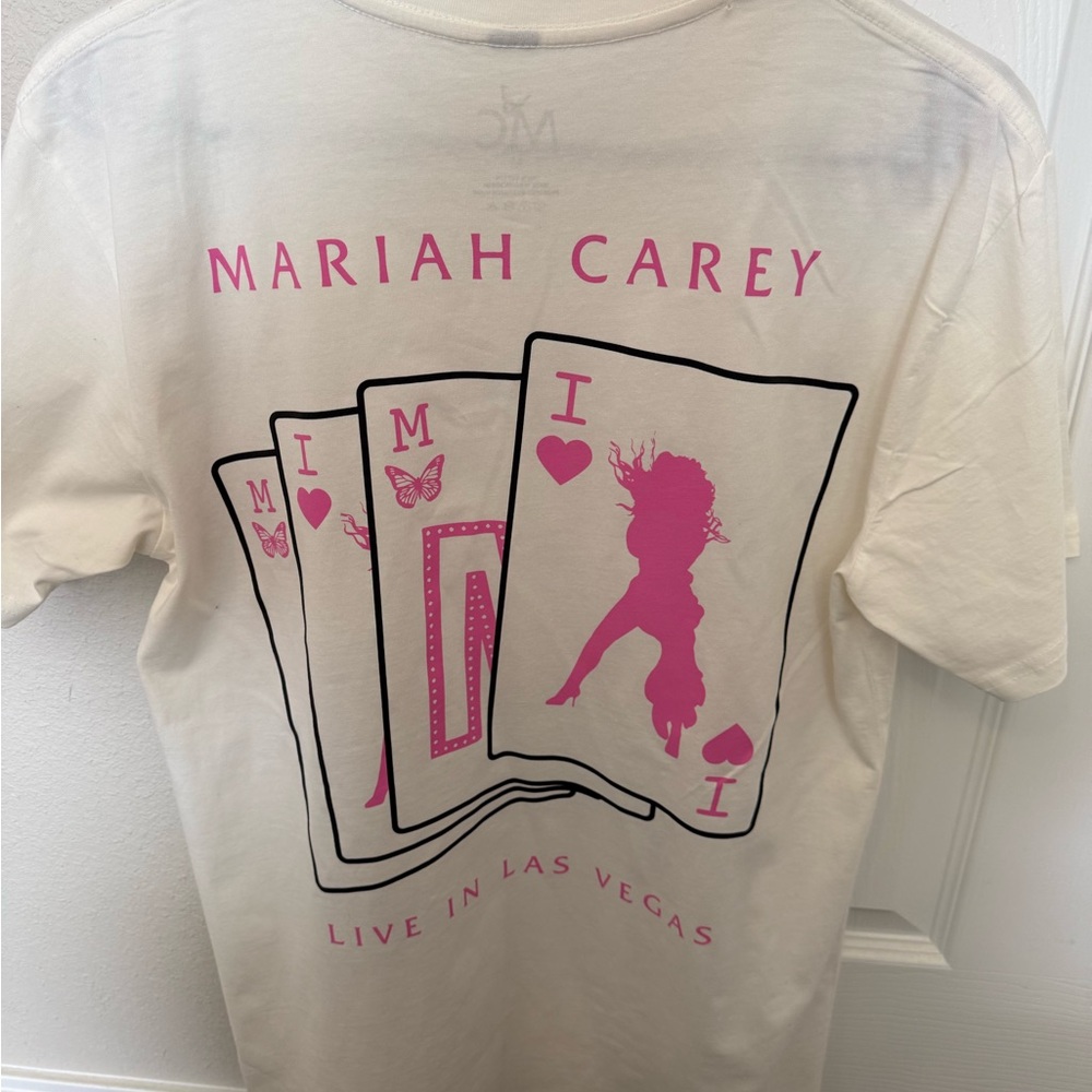 Mariah Carey Tour Merch T-shirt (Cream ) - Picture 4 of 5